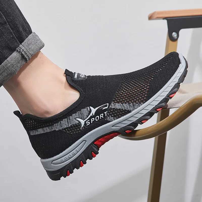 Breathable mens sports shoes summer mens casual shoes comfortable and non slip outdoor mens driving and jogging shoes Y241008