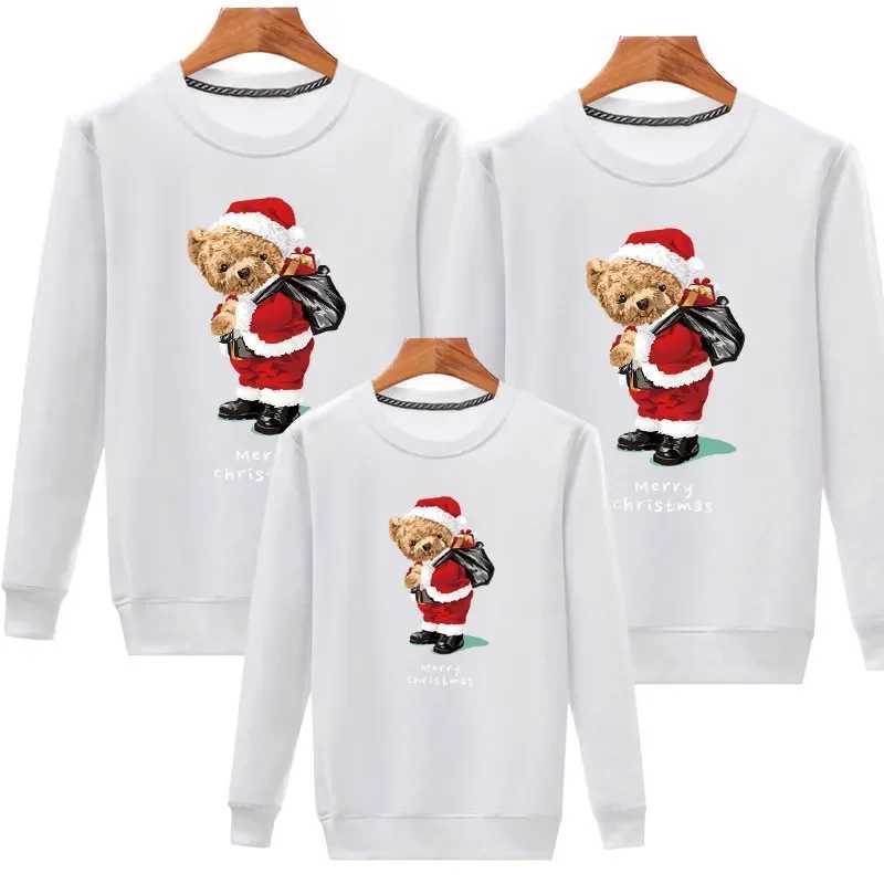 Christmas jerseys family sets Santa Claus team sports shirts mothers fathers daughters sons matching clothing couples sweaters baby parachuting W24100