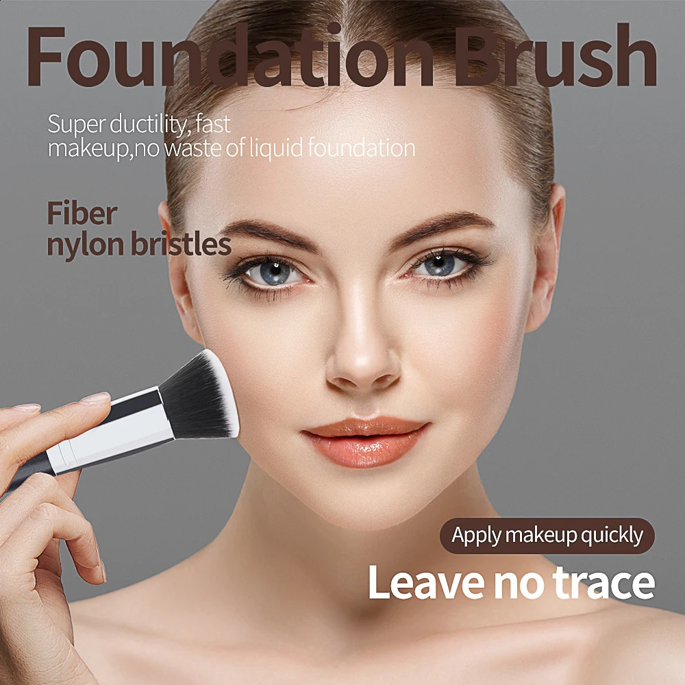 Maange 1 cosmetic brush with box of basic concealer powder powder blusher contour brush density soft bristle brush female beauty tools 241008