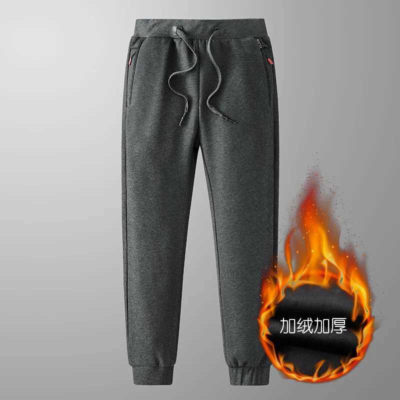 Winter Thicken Fleece Thermal Men Sport Pant Loose Sweatpant Jogger Running Training Casual Workout Trouser Sportswear Plus SizeX241008