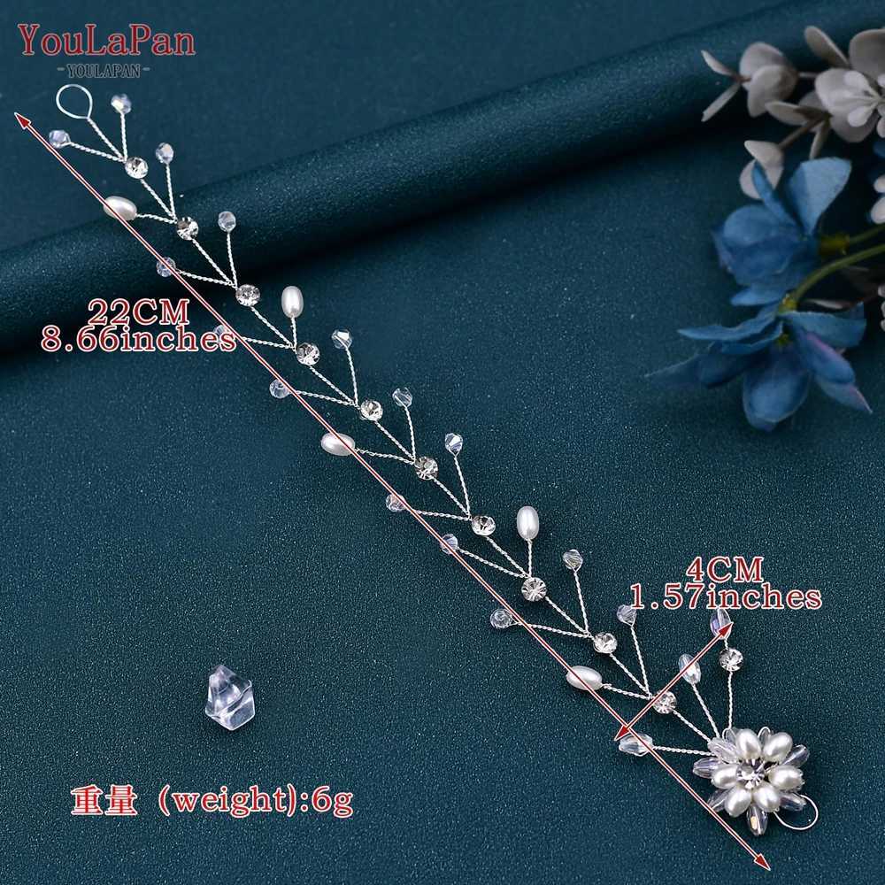 YouLaPan Crystal Womens Headband Handmade Wedding Headband Bridal Hair Accessories Party Girl Hair Belt HP35 W241007