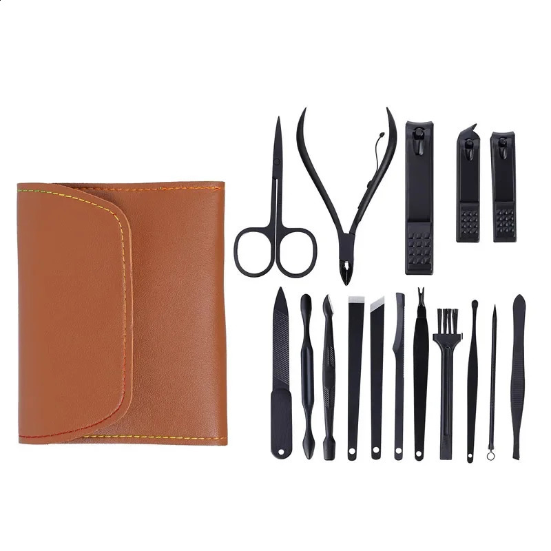 Nail Clipper Set 4/12/16 Piece Nail Clipper Files Nail Clipper Fixture Power Foldable Portable Simple Nail and Enhancement Tool 240927