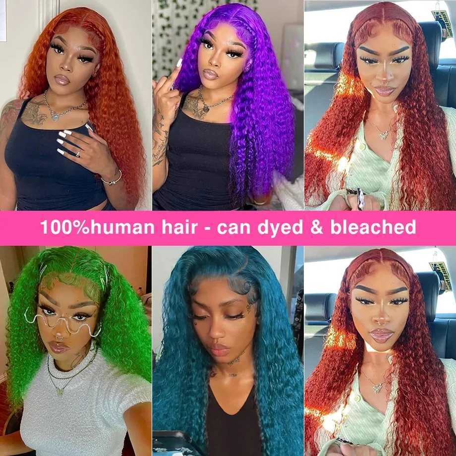 Deep Wave 13x6 HD Lace Frontal Human Hair Wig 13x4 Lace Front Curly Wigs for Women Choice Glueless Wig Human Hair Reday to WearXJ241008
