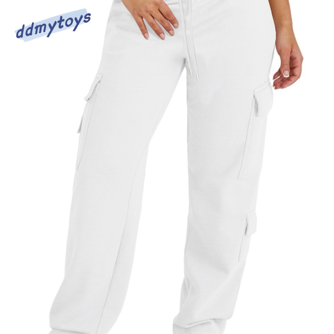 dongdumaoyi New long loose casual sports high waisted work pants slimming straight leg for women F1008#74