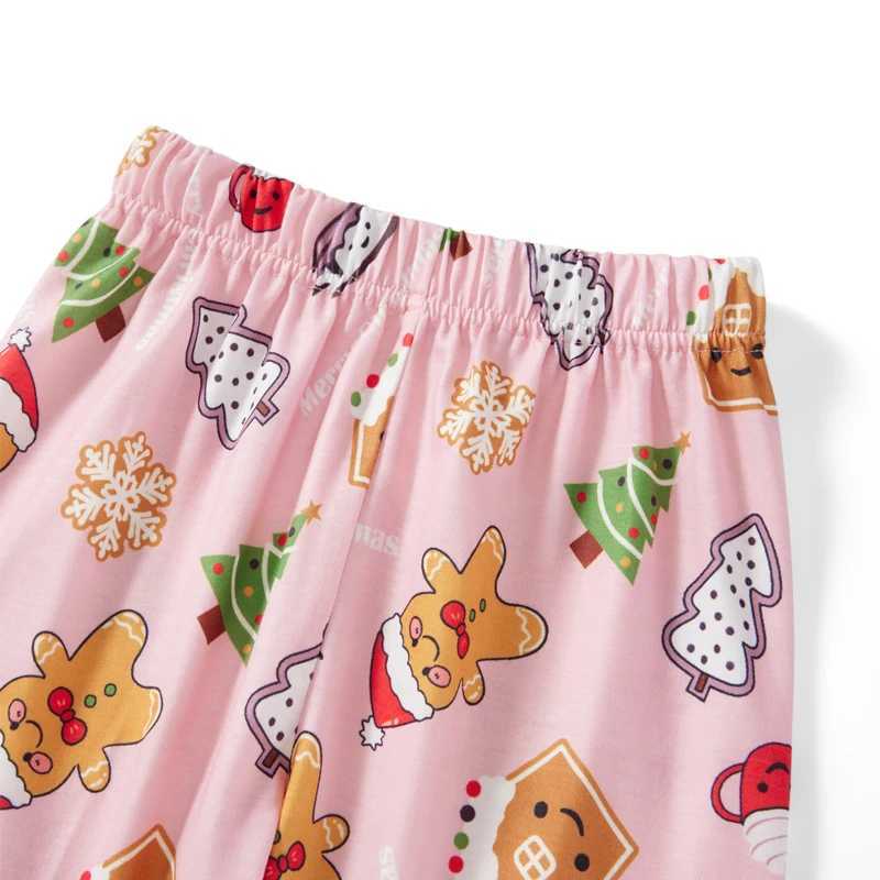 Family Matching Christmas Pajama Set Christmas Tree Printed Long Sleeve Top Autumn/Winter Elastic Waist Pants W241008