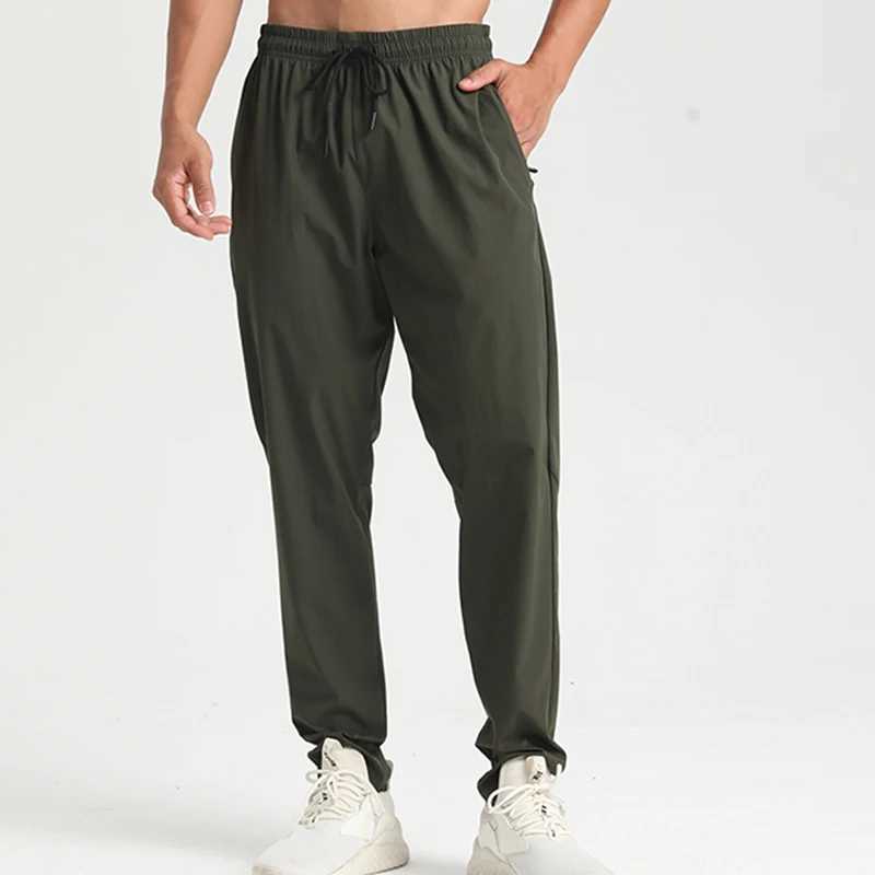 Men Gym Jogging Sport Pants Thin Loose Quick-Dry Long Exercise Clothing Zipper Pockets Training Bodybuilding Trouser MarathonX241008