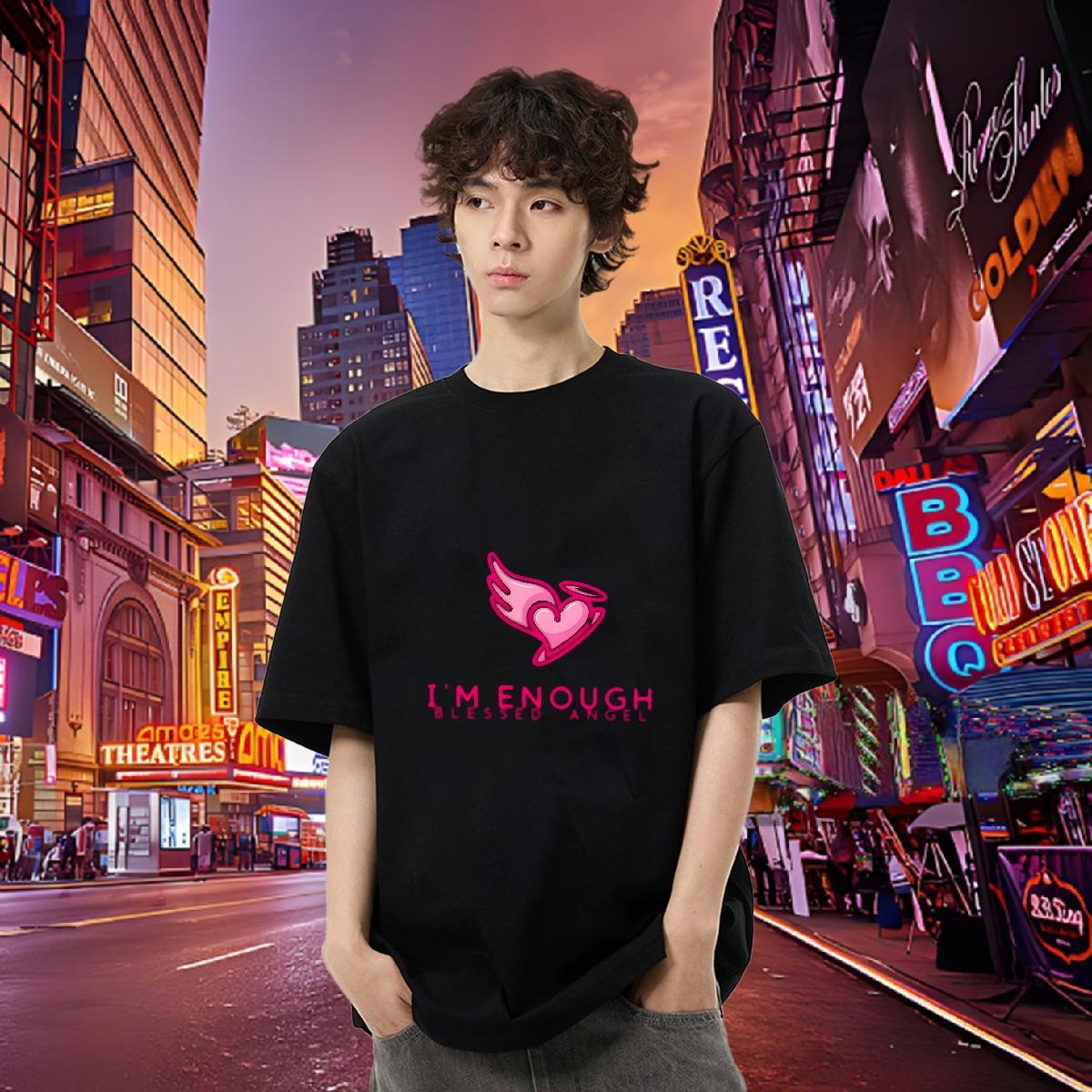 Designer Fashion Mens T Shirts 230g 100% Cotton Custom Big Size Men Tshirts Daily Outfit Breathable Short Sleeve Loose Tees Shirts