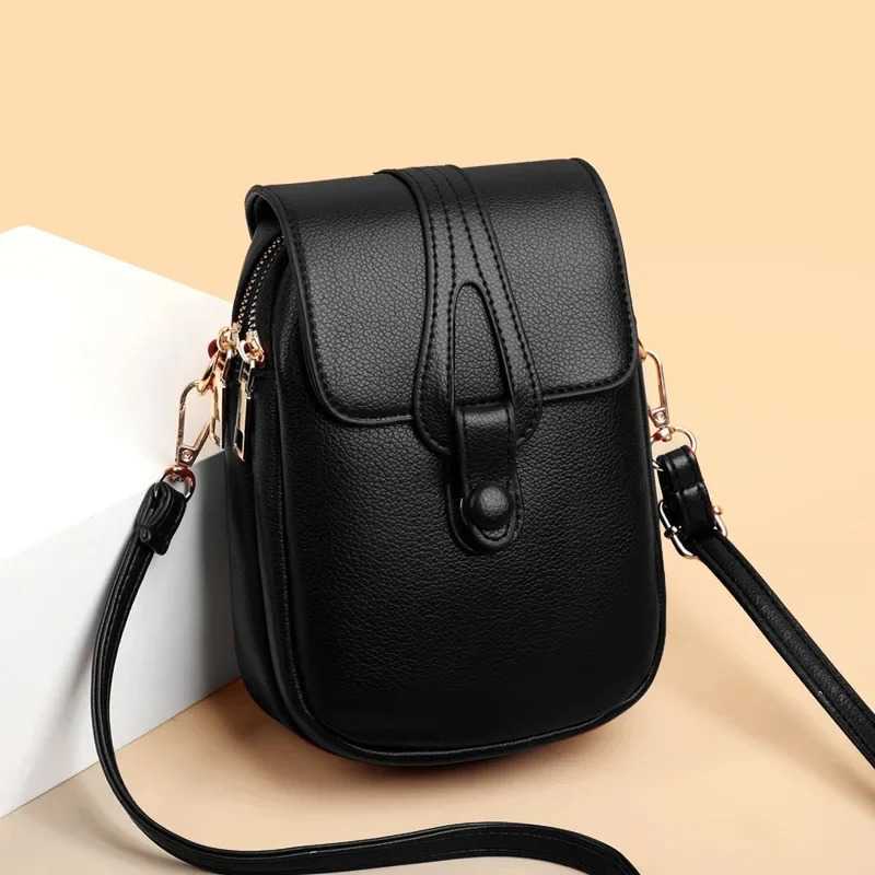 Retro Fashion Womens Shoulder Bag Retro PU Leather Cross Body Mobile Messenger Bag Handbag Wallet and Handbag Y241008