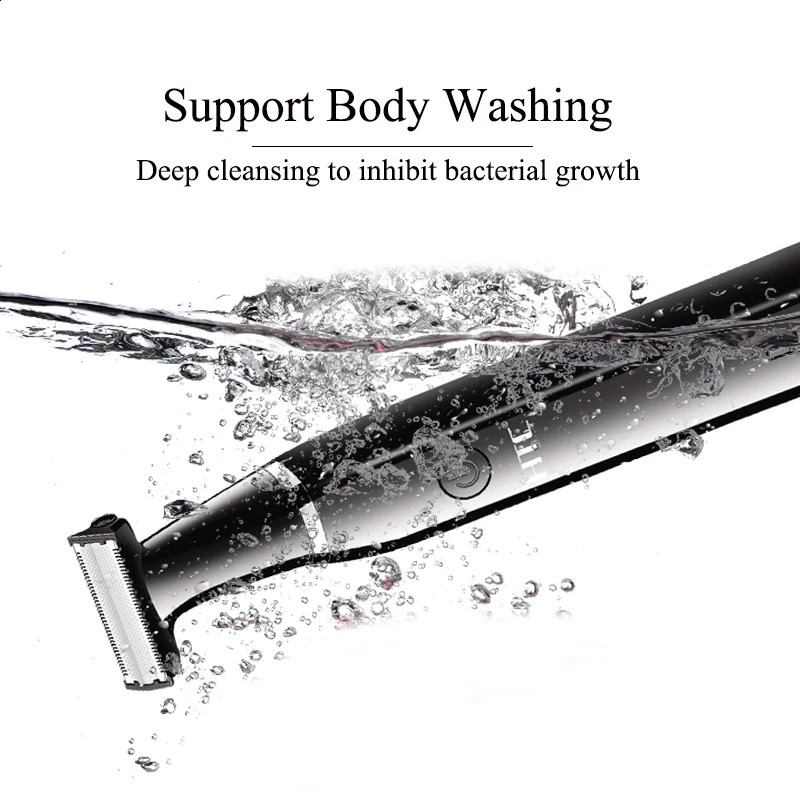 Mens Electric Groin Hair Trimmer Pubic Body Grooming Clipper for Men Bikini Epilator Rechargeable Shaver Razor 240911