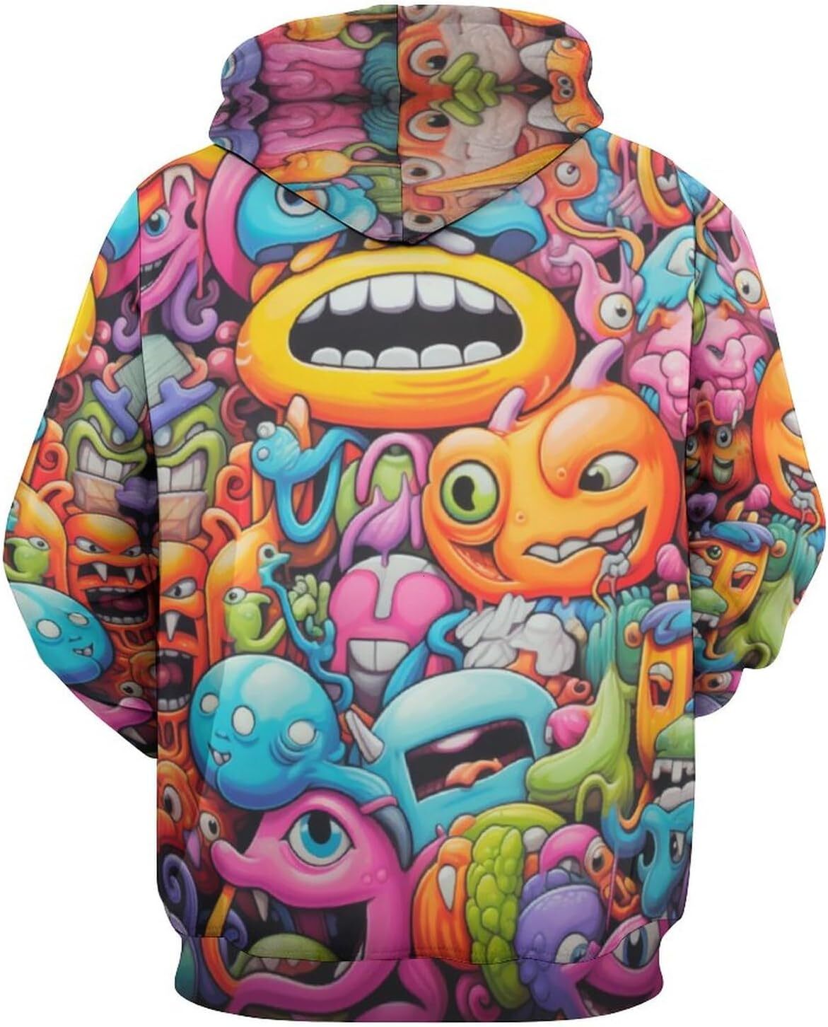 Hoodie for Mens Womens Unisex Tie Dyed Hoodie Printed Hooded Psychedelic Cartoon Funny Sweatshirt Hoodies Graphic Hoodies sweatshirt