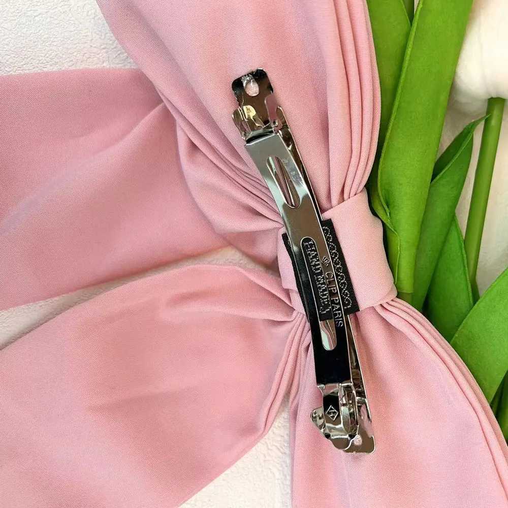 Personalized Embroidery Name Bow Hairpin Handmade Bucket Customized Letter Making Jewelry W241007
