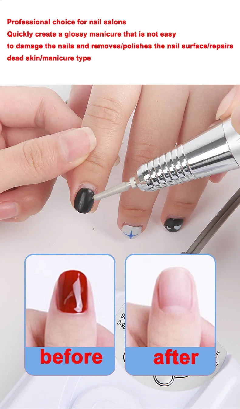 Professional Nail Drill Machine Set Portable Nail Dryer Lamp UV LED Nail Light For Curing All Gel Polish USB Manicure Machine 240927