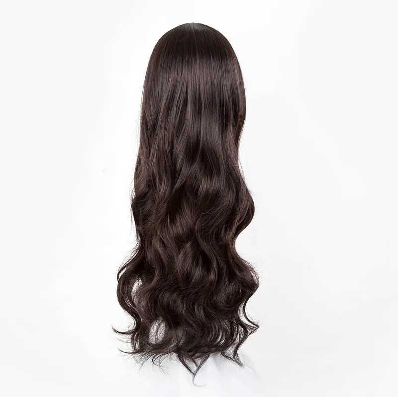 Long Curly Wig Fei-Show Synthetic Heat Resistant Middle Part Line Carnival Hair Costume Cos-play Halloween Party Salon HairpieceXJ241008