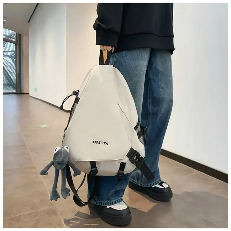 Leisure Nylon Fashion Backpack Zipper Luggage Selling Versatile n Large Capacity Couple Style Basic 241008