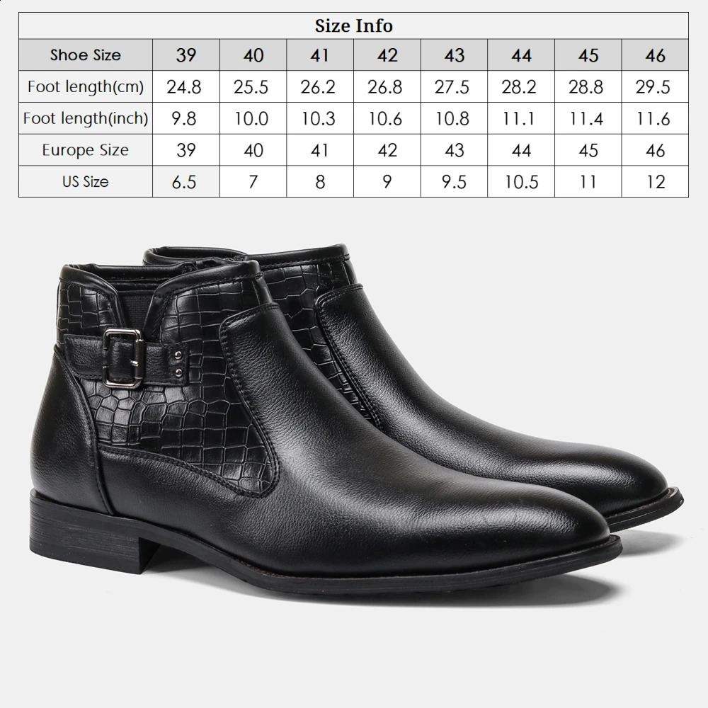 Size 40~46 Winter Boots Men Warmest Leather Winter Shoes Men 240926
