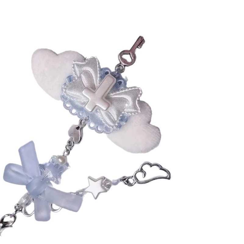 Fashion Butterfly Phone Pendant Bowknot Keychain Phone Charm for Women Stylish Phone Decoration for Bag Purse BackpackX241008