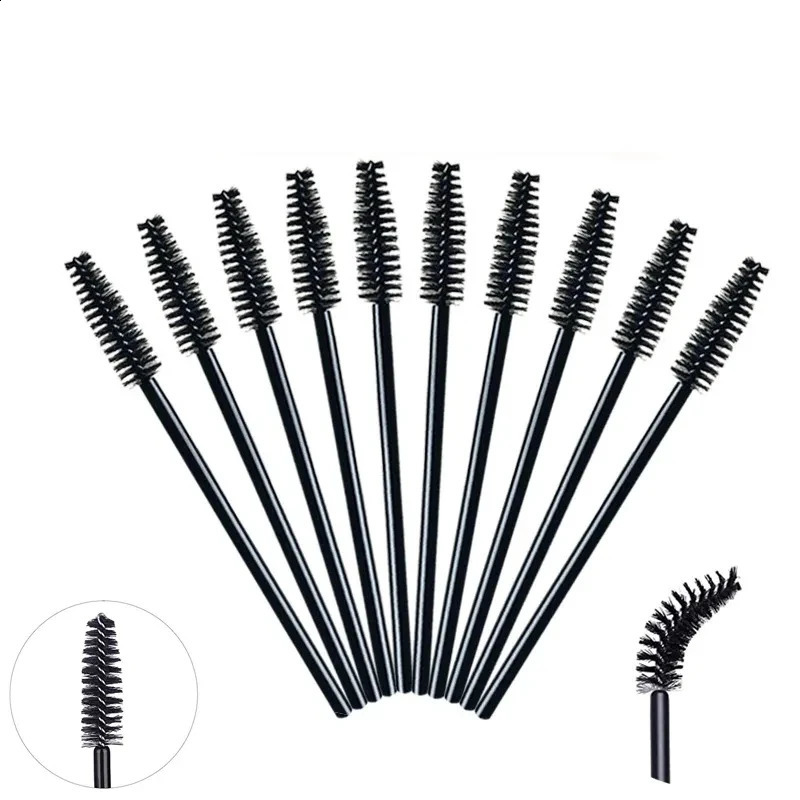50/1000pcs disposable mascara brush eyelash extension tool mascara brush eye black stick application coil makeup tool 241008