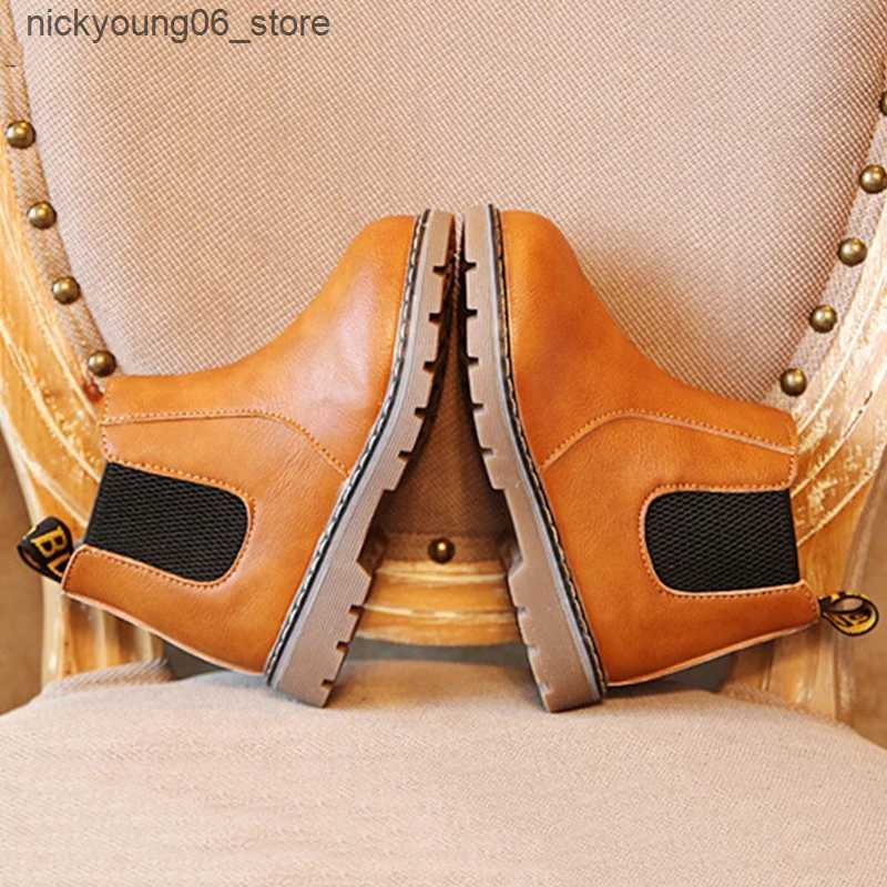 Boots Fashion Children Kids Boots Spring Autumn Teen Girls Booties With Zip Boys Snow Boots PU Leather Sneakers Outdoor Shoes L240910