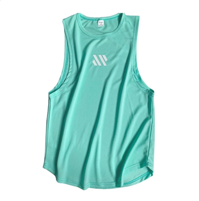 Mens fitness gyms Tank top men Fitness sleeveless shirt Male mesh Sports vest Undershirt Gyms Running vest men 241008