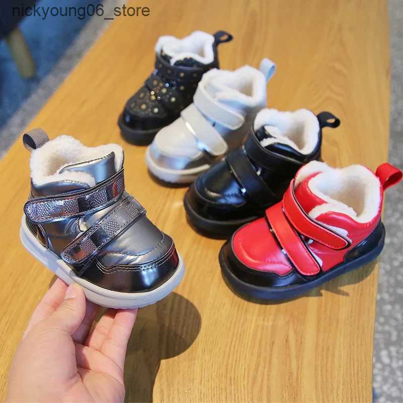 Boots Winter Kids Shoes for Boys Snow Boots Star Thicken Warm Children Girls Short Boots Baby Cotton Shoes L240910