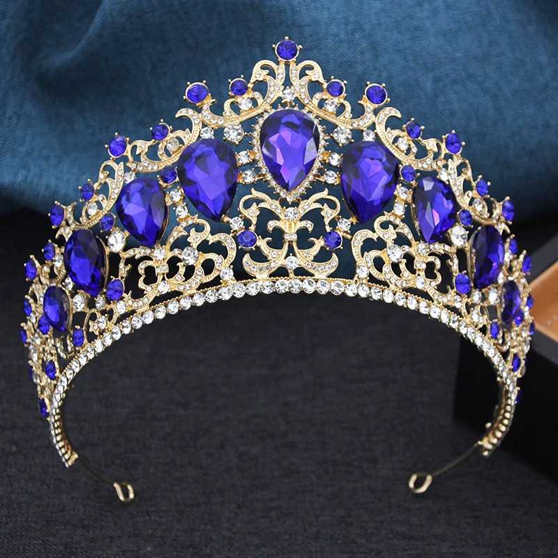 11 elegant crystal crowns suitable for brides wedding dresses hair jewelry queens green tiaras headpieces and ballroom brides W241007