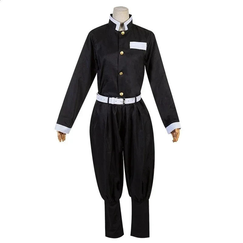 Anime Demon Slayer Kimetsu Geen Yaiba Kochou Shinobu Cosplay Kostuum Pruik Set Kimono Uniform Halloween Anime Kostuums Voor Kid 240929