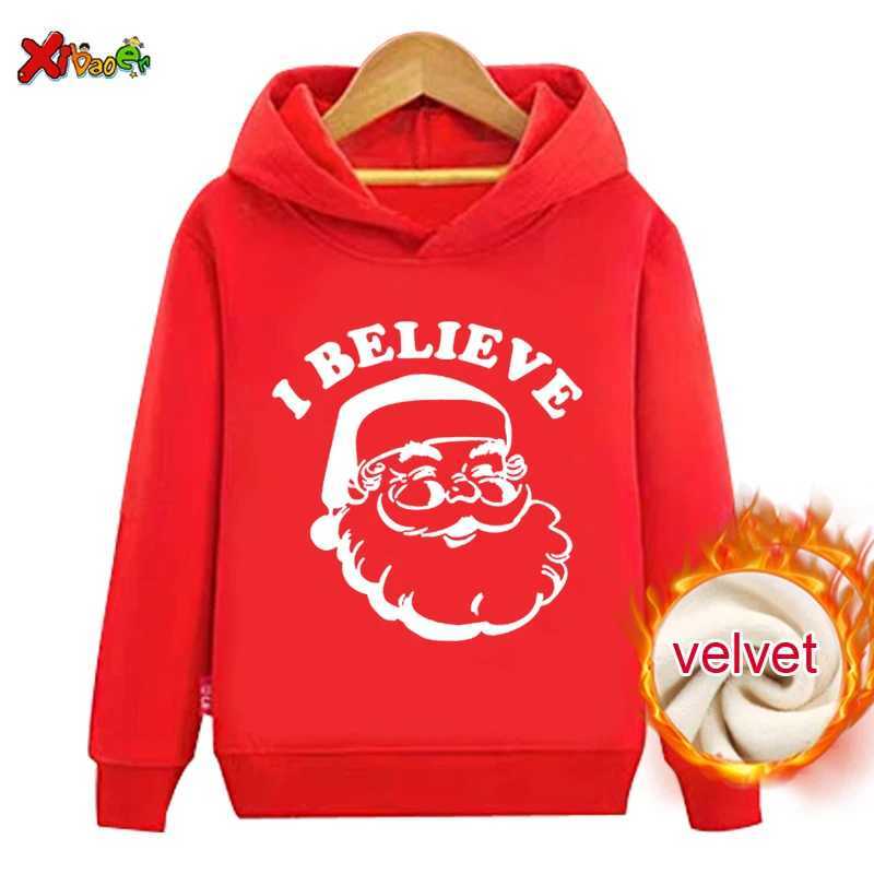 Christmas Family Hoodie Warm Winter Childrens Clothing Zipper with Velvet Sweater Adult Childrens Clothing Matching Couple Set W241008
