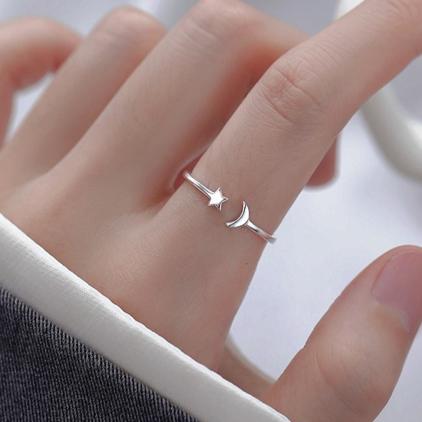 female Xia niche design ring, simple open index finger ring