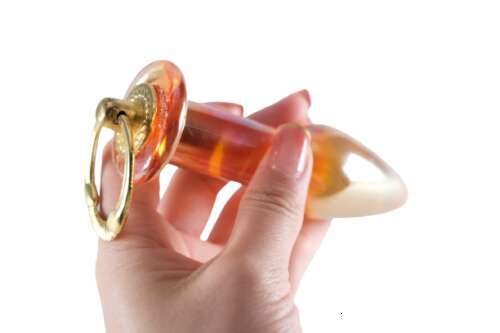 Crystal glass Dildo women's sex toy Anal Butt plug G-spot massager BDSM US
