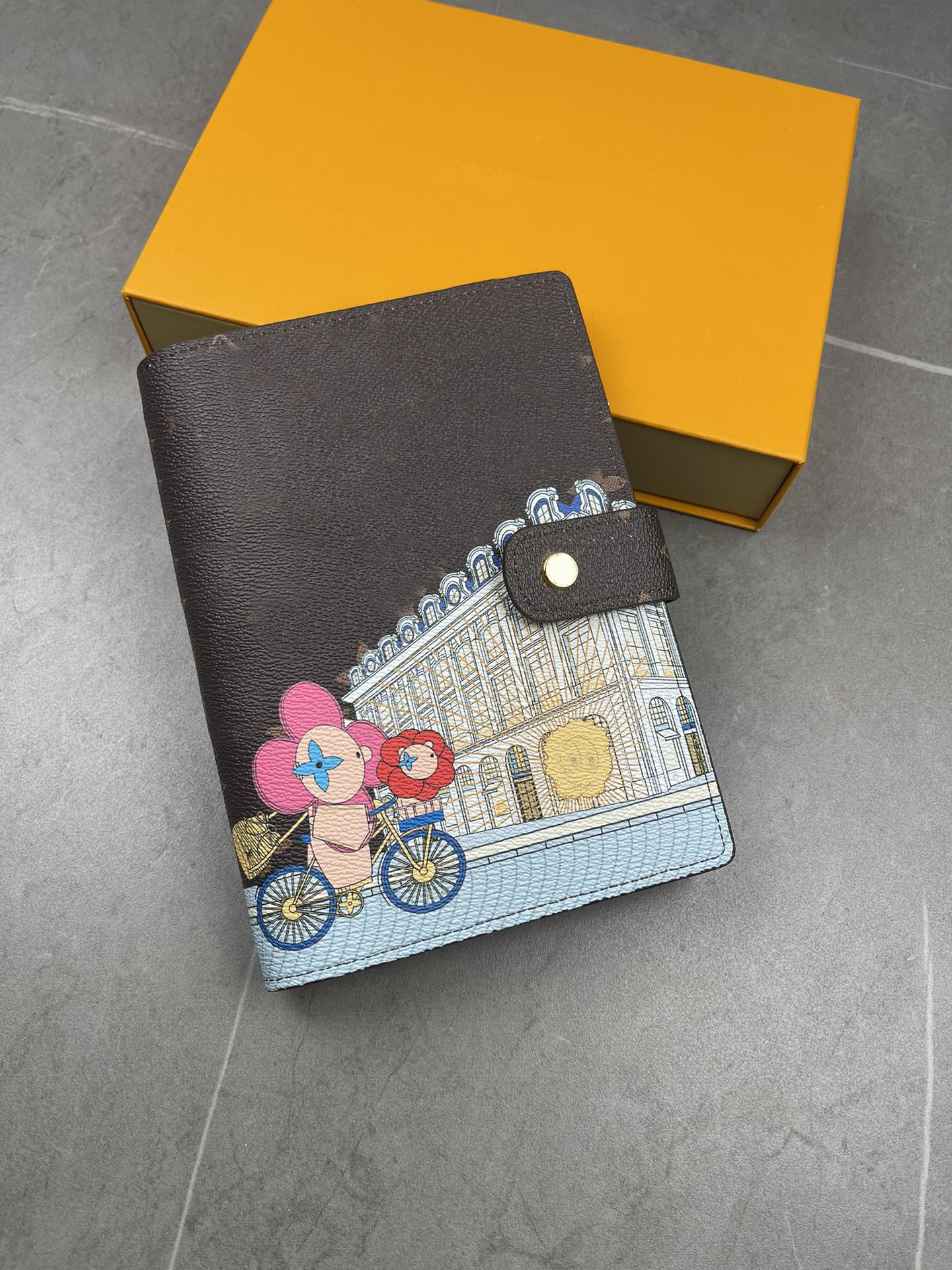Business Note Books 5a Book Wallet Medium Small Ring Agenda Couverture designer Fashion Fashion Notebook Carte de crédit Case portefeuille Luxury