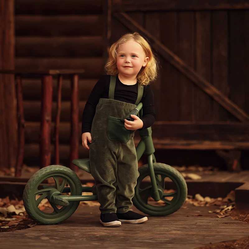 Velour set polar wool pockets family clothing tops and jumpsuits full body drape elegant green button contraction W241008