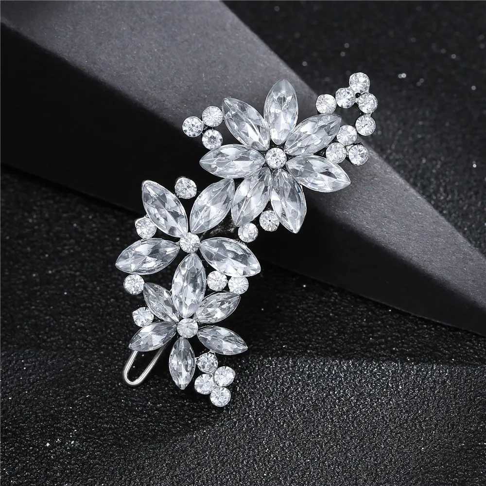 Fashionable ladies crystal rhinestones brides wedding lace hair clips hair accessories jewelry hair accessories W241007