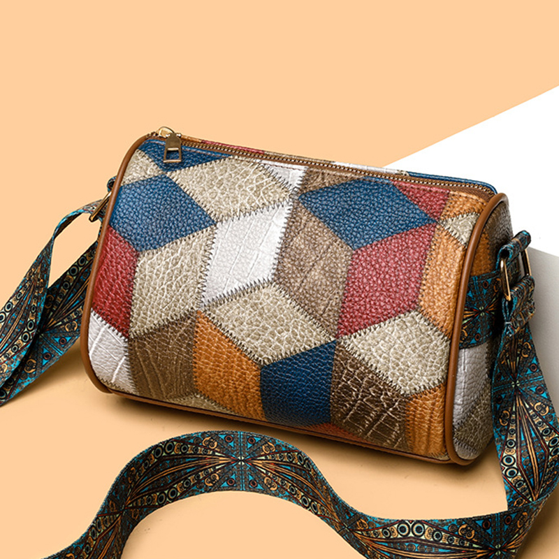 Fashion Design Women's Shoulder Bag Vintage Tote Handbag For Ladies Large Capacity Crossbody Messenger Pack