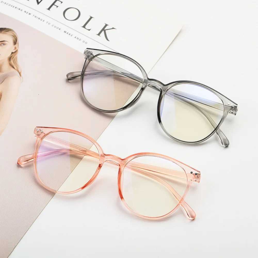 Blue Light Glasses PC Frame Resin Lens Anti Blue Light Blocking Radiation Sunglasses Unisex Trend Clear Lenses Computer GlassesX241008