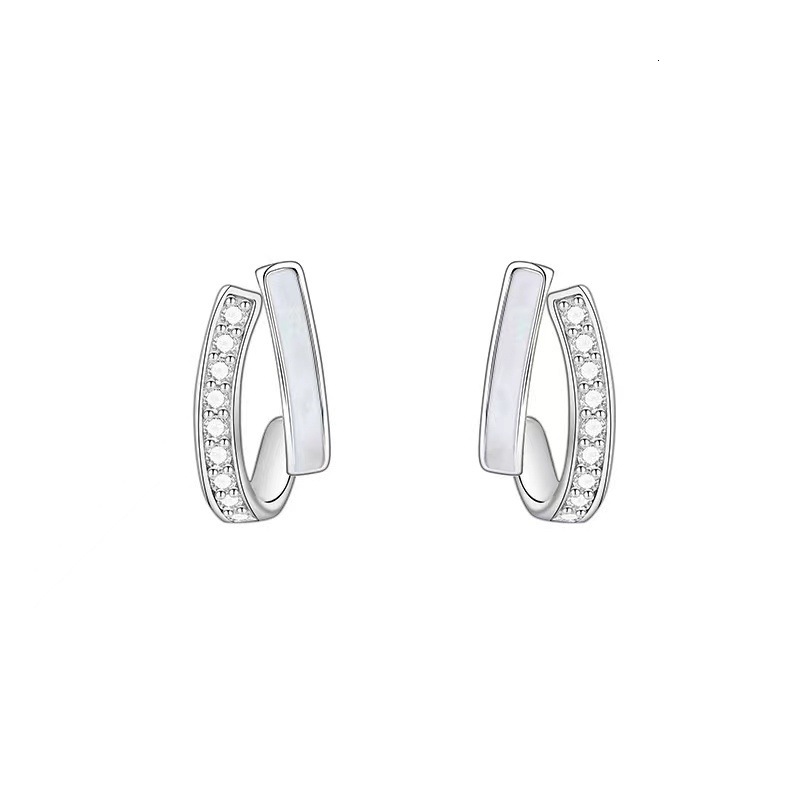 Pure sier needle drop glue light , simple and exquisite earrings, women's niche design, high-end earrings
