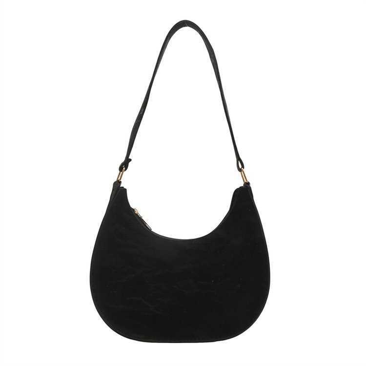 CMM Solid Color Simple Underarm Bag Spring Summer New Versatile Shoulder Bag High End Korean Version Dumpling Crescent Bag