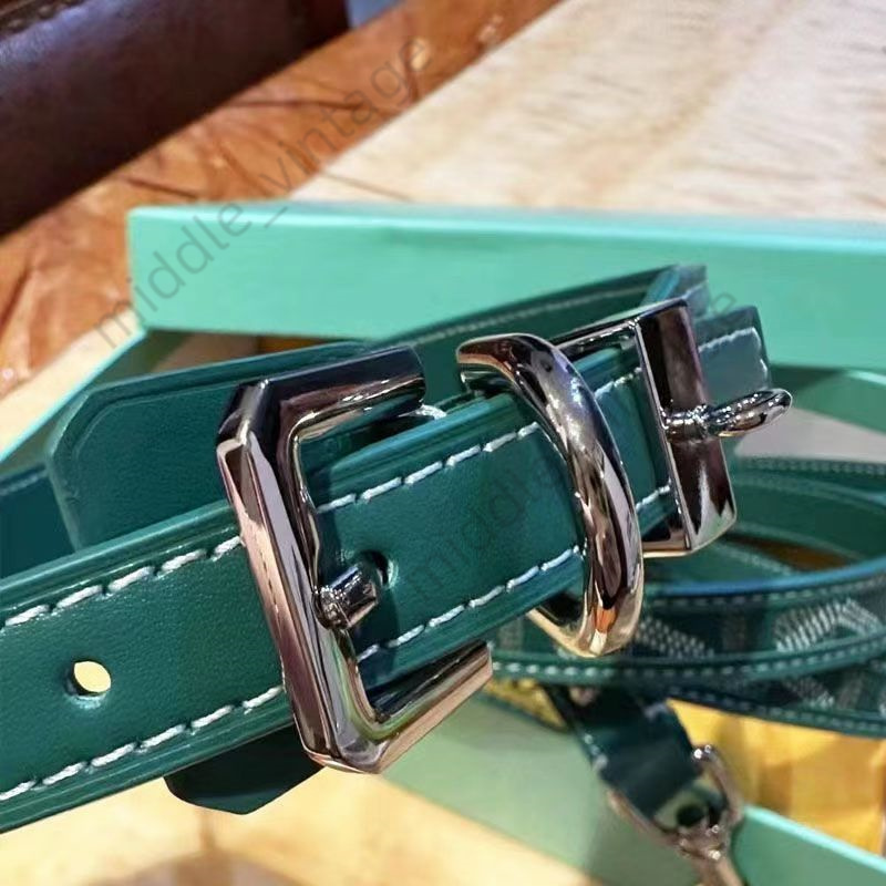 Ins Classic High-end Cow Leather Pet Collar Large, Medium And Small Dogs Dog Leash Set Gift Box