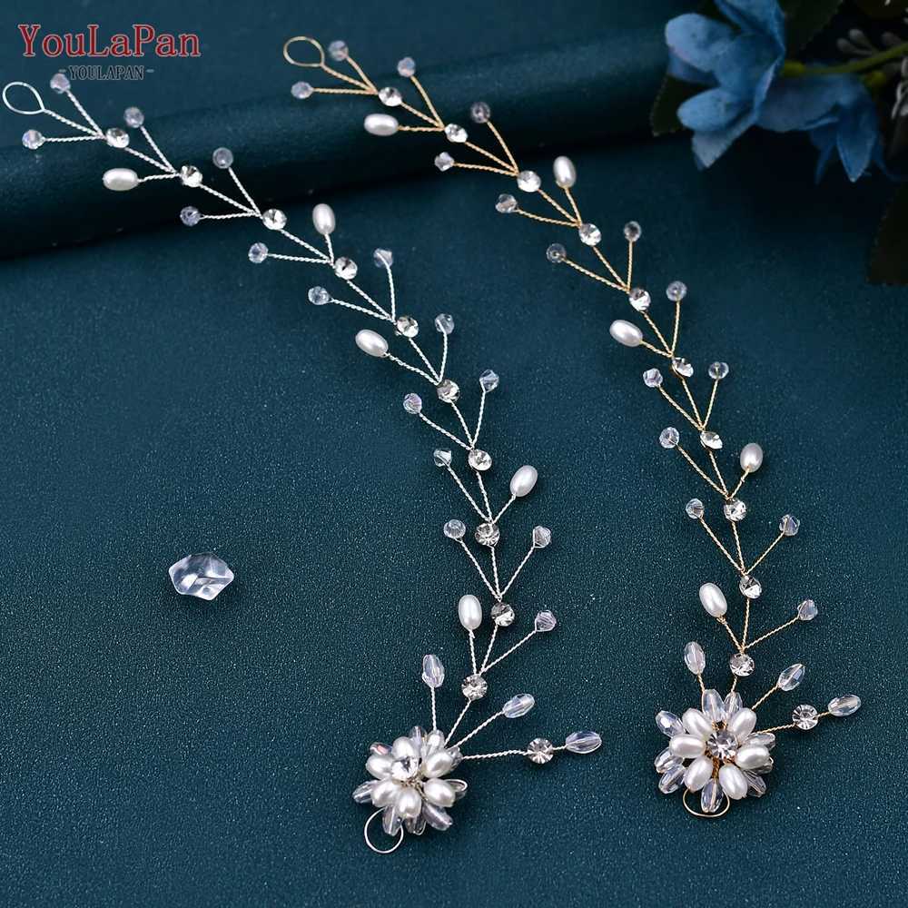 YouLaPan Crystal Womens Headband Handmade Wedding Headband Bridal Hair Accessories Party Girl Hair Belt HP35 W241007