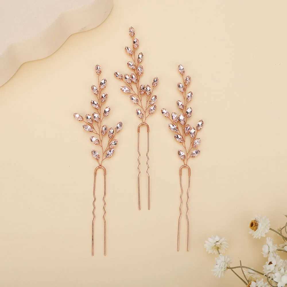 7 colors of rhinestone hair bridal flower hair jewelry suitable for party womens heads wedding hair accessories W241007