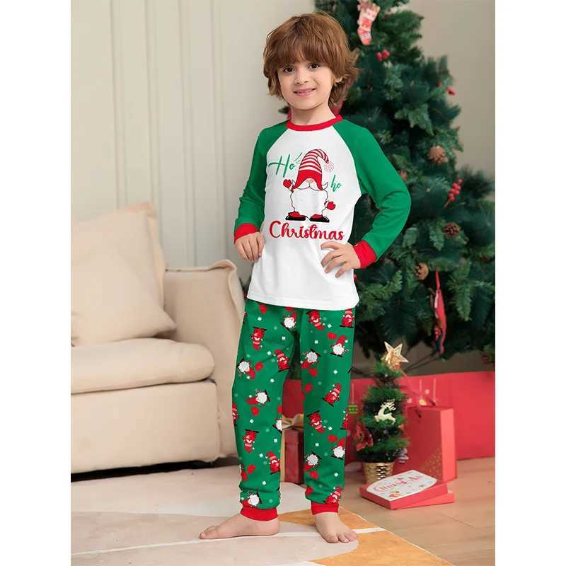 Family Matching Set Green Christmas Pajama Set Father Mother Daughter Son Pajama Aldolt Childrens Christmas Costume W241008