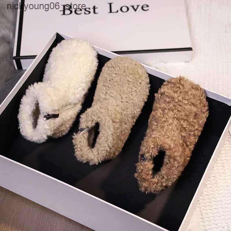 Boots Baby Girls Fur Snow Boots 2023 Childrens Winter Shoes Girls Plush Ankle Boots Infant Fluffy Warm Shoes Baby First Walking Boots L240910
