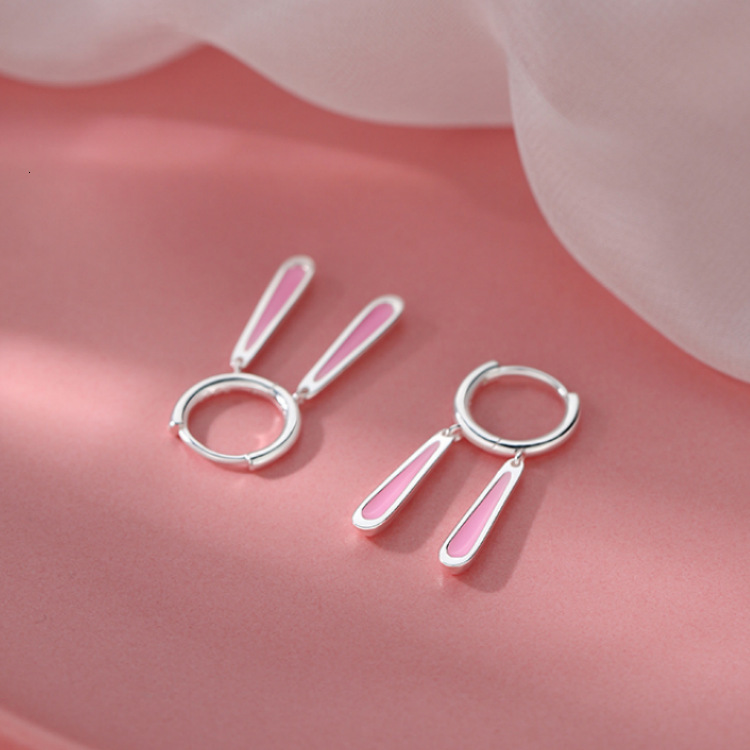 needle rabbit ear New Year niche women's 2024 new winter earrings
