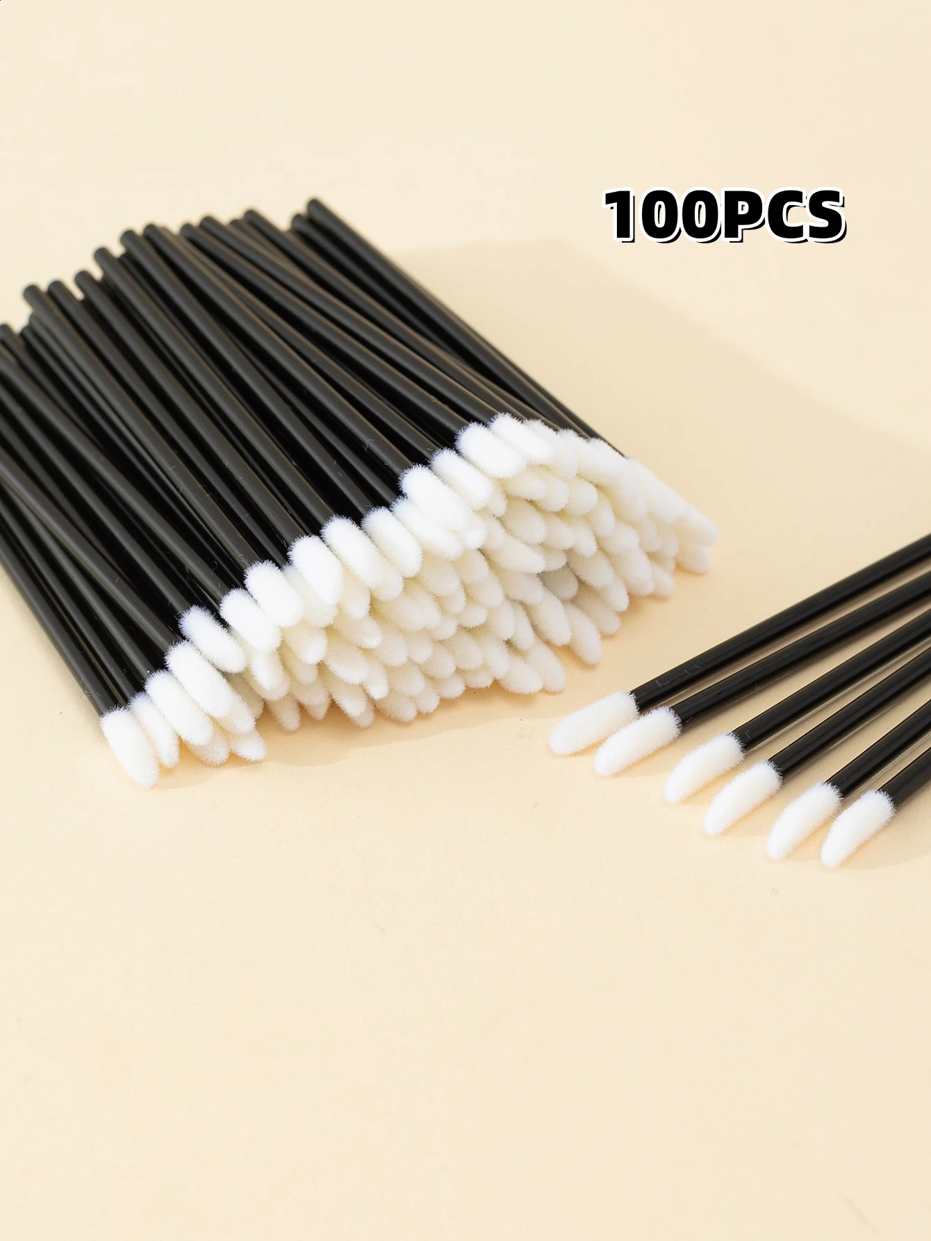 100 disposable lip brushes lip gloss decals for eye black eye shadow lipstick 241008