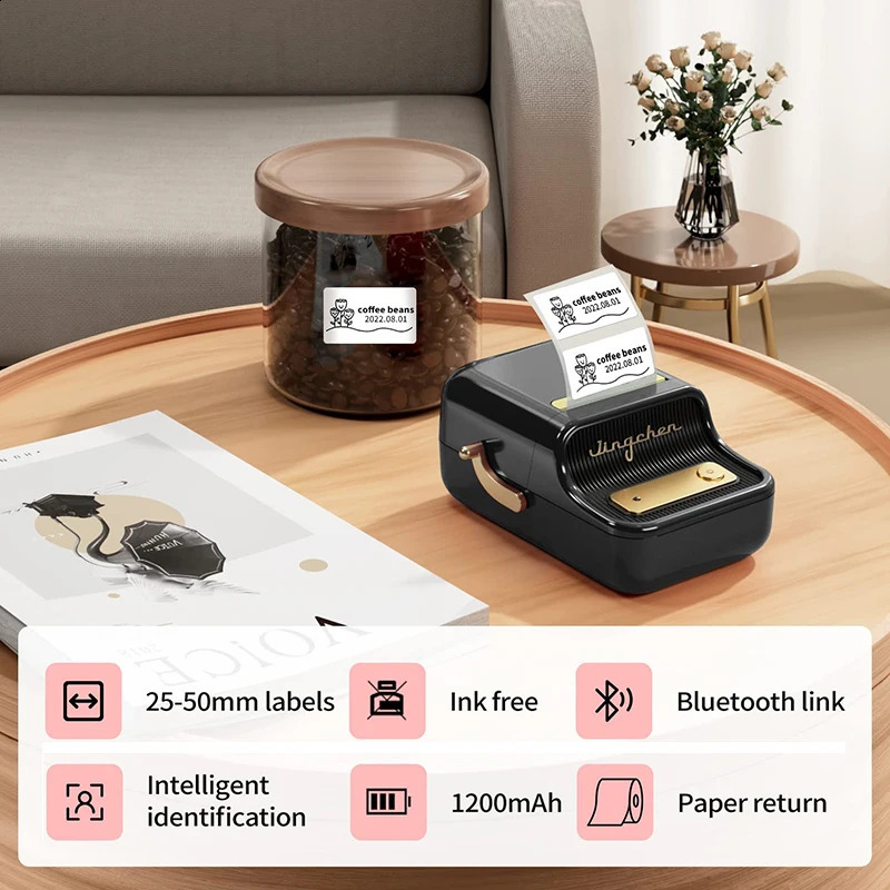 Niimbot B21 self-adhesive label printer sticker Bluetooth mini portable label printer 240929