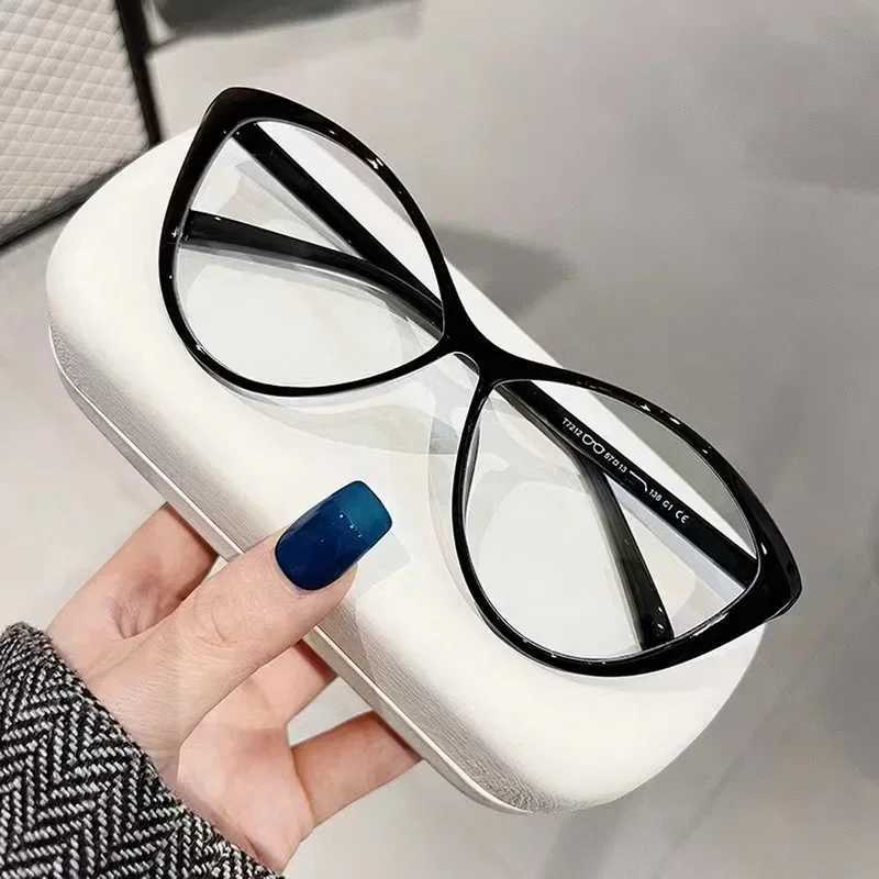 Cat Eye Glasses Women Eyeglasses For Nearsightedness Anti Blue Light Myopia Unique Triangle Frame -0-4.0X241008