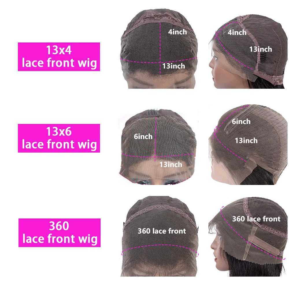 Straight Lace Front Wig 360 Full Lace Human Hair Wigs For Women 30 36 Inch 13x4 13X6 Bone Straight Transparent Lace Frontal WigXJ241008