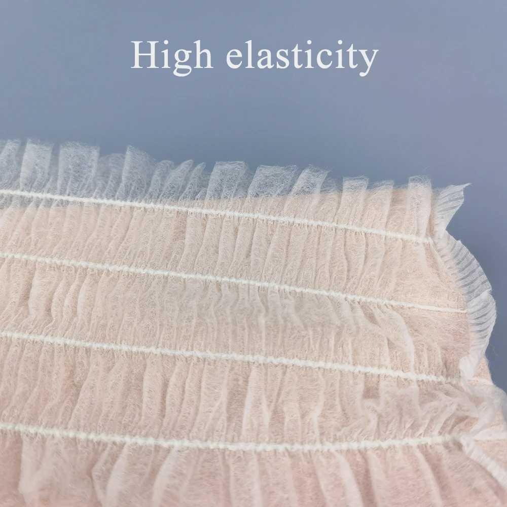 100 pieces of elastic waterproof headband non-woven fabric disposable hair salon W241007