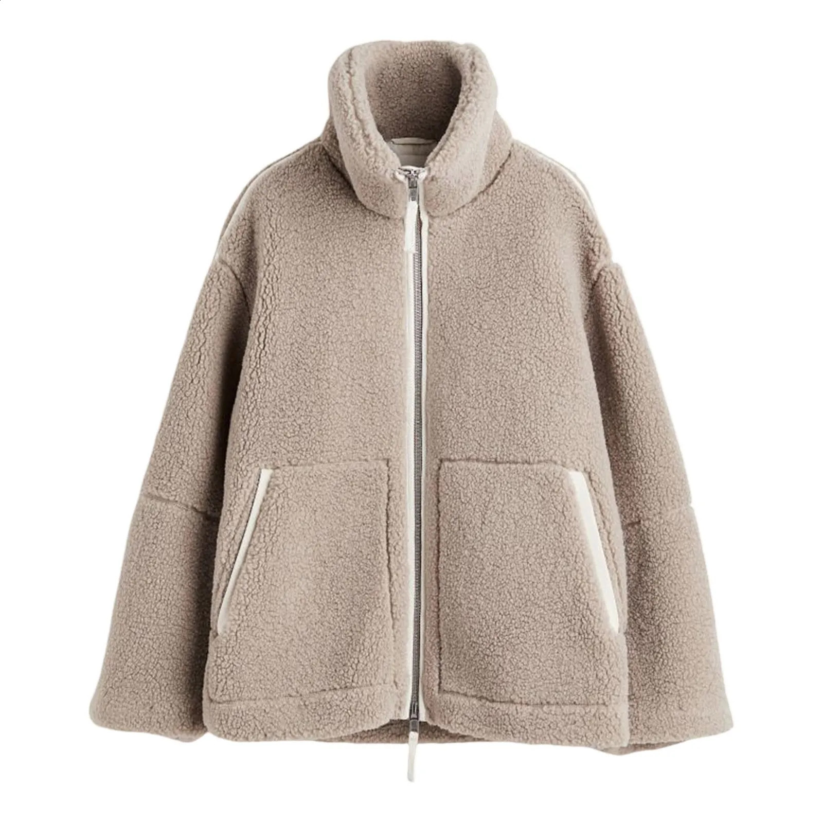 Autumn Winter Coat For Women Oversize Long Teddy Bear Warm Thicken Fleece Faux Fur Coats Winter Jacket Women Long Sleeve Tops 241008