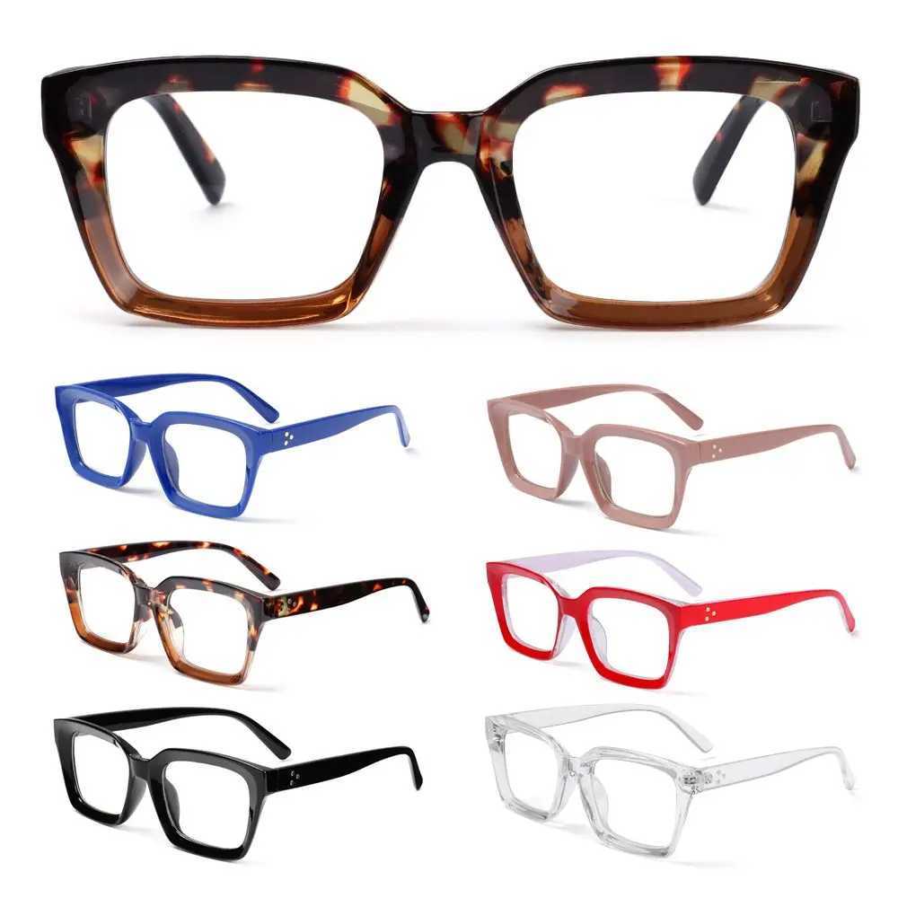 Men Women Fashion Oversized Square Reading Glasses Large Frame Presbyopia Eyeglasses Diopter +1.0~+3.0X241008