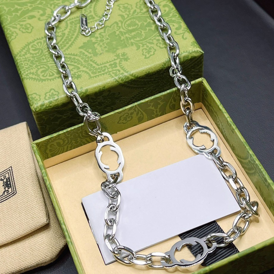 Packaging Designer Necklace for Women Luxury Pendants Designers Stainless Steel 18K Gold Plated 925 Silver Plated For Women Never Fade